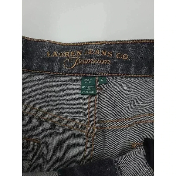Lauren Jeans Co. Premium Jeans Women's Size 10 Bootcut Dark Wash - Picture 4 of 8